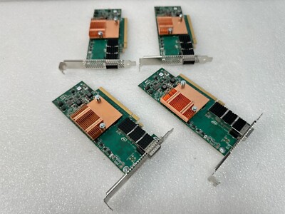 LOT OF 4 INTEL RMN-100HFA016 Omni Path Host Fabric Adapter J10548 LONG BRACKET