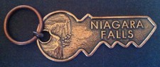 Niagara Falls Water Chute Canada USA NY New York Key Chain