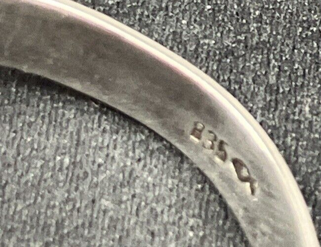 .835 Sterling Silver Amber Statement Ring Large O… - image 14