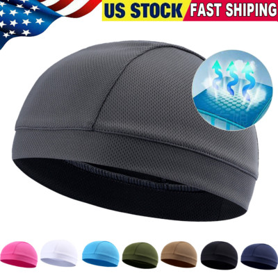 Helmet Liner Sport Skull Cap Moisture Wicking Beanie Hat for Motorcycle Cycling