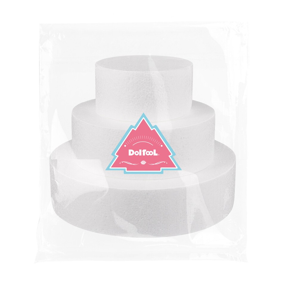 3 Pcs Round Wedding Cake Dummies Fake Cakes Fake Cake Moulds Fake Cake