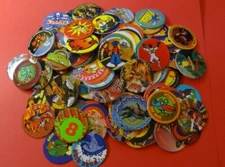 Pogs * 100 Miscellaneous Variety * 10 Miscellaneous Slammers plastic and metal