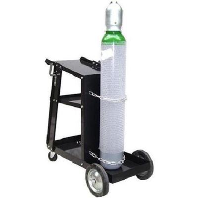 Schweißgerätewagen und Gasflasche 10 L Argon MIG WIG Werkstattwagen f. Inverter