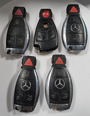 LOT OF 5 Mercedes Benz Key Fobiks