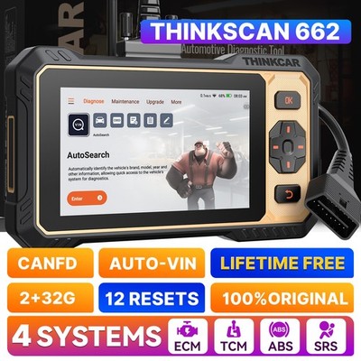 2026 ThinkScan 662 Professional ABS SRS Engine OBD2 Scanner Diagnostic Tool NEW
