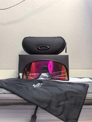 Oakley Sutro sunglasses matte black frame Red Lens OO9406 NEW