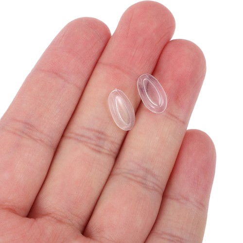 Replacement Nose Pads for Eyeglasses 10 Pairs Soft Cushion Silicone - Picture 11 of 12