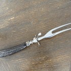 Vintage Antler Horn Faux Handle Meat Carving Serving Fork with Stand 11.5” — photo 4