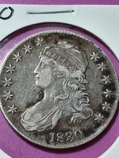 1830 CAPPED BUST HALF DOLLAR. XF CONDITION.