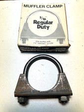 Vintage Nos 1 34 Exhaust Muffler Clamp U-bolt 13g Steel Saddle X175 Pc175