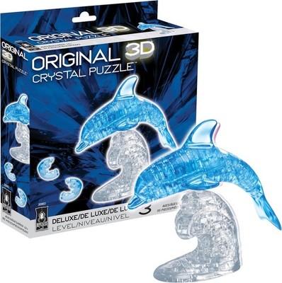 3D Deluxe Crystal Puzzle: Dolphin (blue)