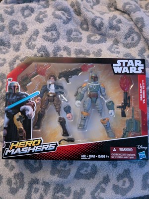 star wars hero mashers Boba Fett And Han Solo 2 Pack New In Box 