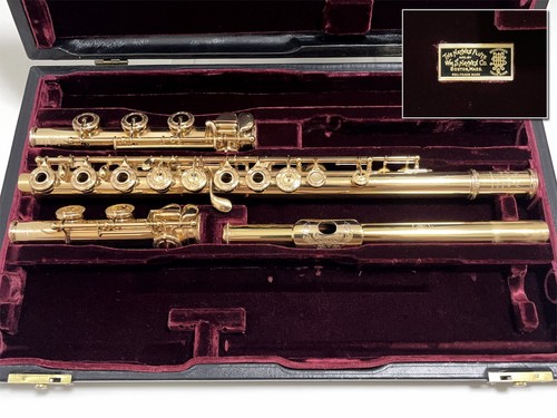WM.S.HAYNES 18K Gold Querflöte