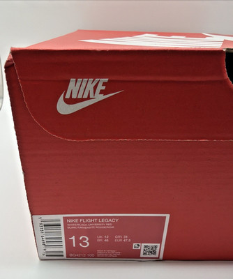 Nike Air Men's Flight Legacy Red White Basketball Sneakers BQ4212-100