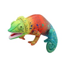 The Puppet Company - Large Creatures - Rainbow Chameleon Hand Puppet