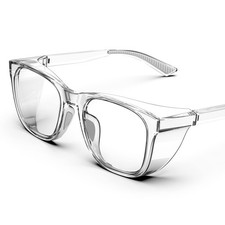 Clear Safety Glasses Anti-Fog, Stylish Safety Goggles Eye Protection With Scr...