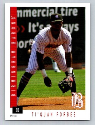 2019 Birmingham Barons Ti'Quan Forbes Chicago White Sox