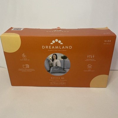 Dreamland 26009 Comfy Elektrischer Fußwärmer Revive Me mit 5 Heizstufen Grau