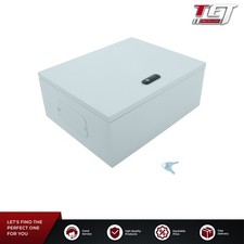 Outdoor Steel Enclosure, 20  16  8" NEMA 4X Electrical Box, Waterproof IP56
