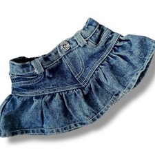 Build A Bear Ruffled Denim Jean Skirt for BABW Plush Bears