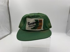 Vintage Roundup Herbicide Monsanto Trucker Hat Snapback Green Farm Agriculture