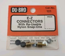 Du-Bro E-Z Connectors 121 Control Rod Adapter (1 Pack With 2 sets) #121