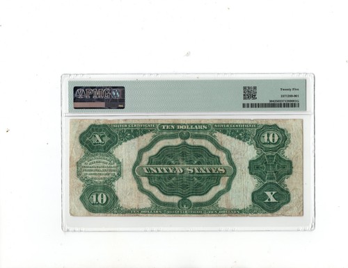 1908 $10 "Tombstone" Silver Certificate Note.Fr-304 PMG-25 - Picture 2 of 2