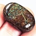 18.4Ct Spiderweb Turquoise Cab UPMK2283 — photo 1