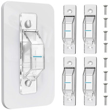 4 Pack Light Switch Cover Guard,Light Switch Lock with Glow in the Dark Effect,