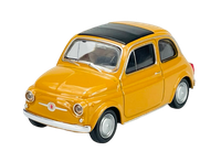 Welly Fiat Nuova 500 Gelb 1:43 Die Cast Metal Model Neu Im Kasten