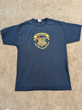 Vintage Warner Bros Made In USA Harry Potter Hogwarts T-shirt Size L