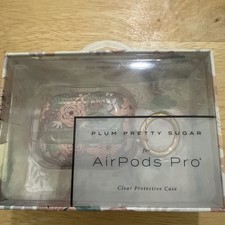 Plum pretty Sugar Floral pink green Apple Airpods Pro Protective case