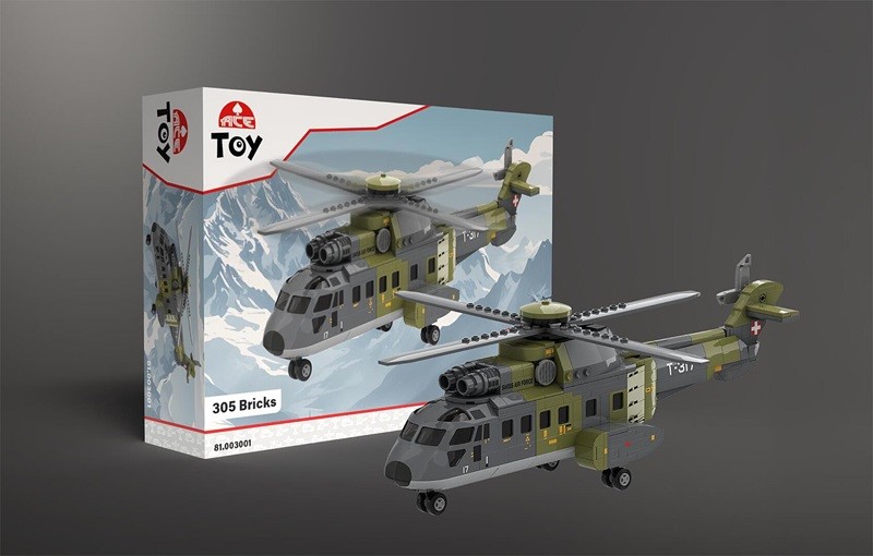 ACE Arwico 81003001 Cougar Super Puma AS532 Swiss Air Force Aircraft Kit