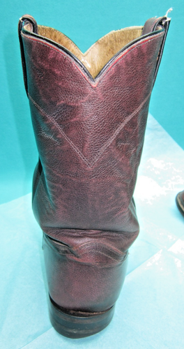 VINTAGE JUSTIN 3435 MEN'S CLASSIC ROPER BOOT--K-40 - Picture 6 of 15