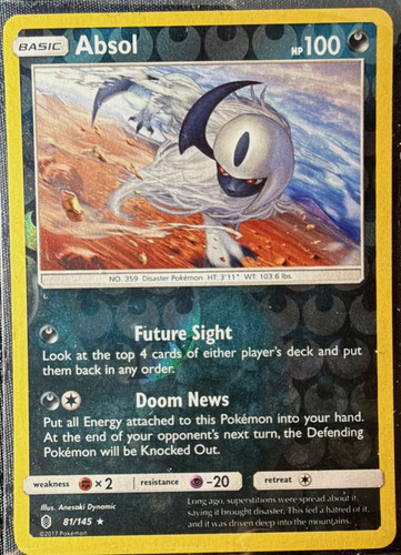 Absol 81/145 Guardians Rising Holo Rare