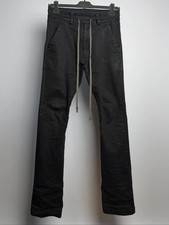 A.F Artefact Coated Drawstring Flared Trousers Waxed black