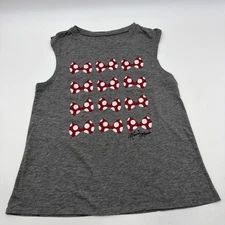 Disney Parks Authentic Tank Top Womem L Gray Graphic Print .#37913