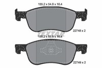 Bremsbelagsatz FÜR Ford Fiesta VII (Hj, Hf) - Textar 2274801