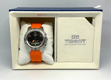 Tissot T-Touch Smart Watch Z253/353 Black Dial Orange Rubber Strap Box & Manual