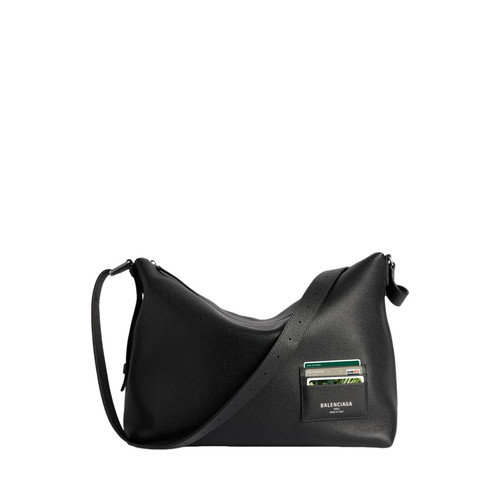 BALENCIAGA Credit Large $2200 Black Messenger Bag New & Authentic