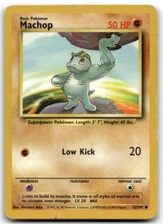 Machop 52/102 Base Set (Shadowless) Common