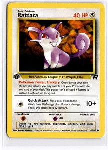 Rattata 66/82 Team Rocket 1st Edition