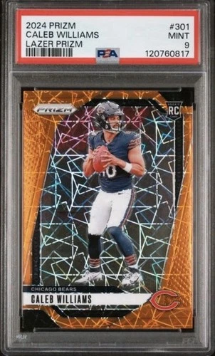 2024 Prizm Caleb Williams Lazer Prizm #301 PSA 9 Mint RC Bears