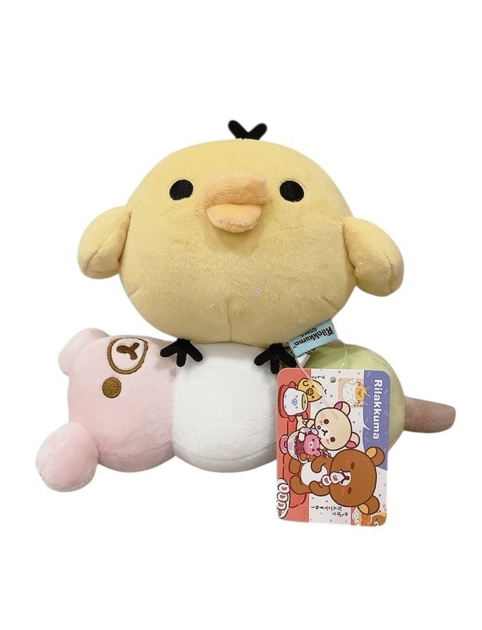Rilakkuma Kawaii Chick Plush with Bear Stack Design – Rilakkuma Style