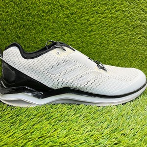 Adidas Speed Trainer 3.0 Mens Size 13 White Black Silver Running Baseball Shoes