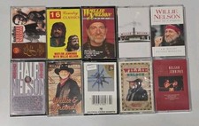 Lot Of 10 WILLIE NELSON Cassette Tapes FREE SHIPPING W1