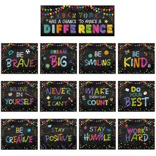 14 Pieces Classroom Decoration Inspirational Classroom Growth Mindset Posters Mo