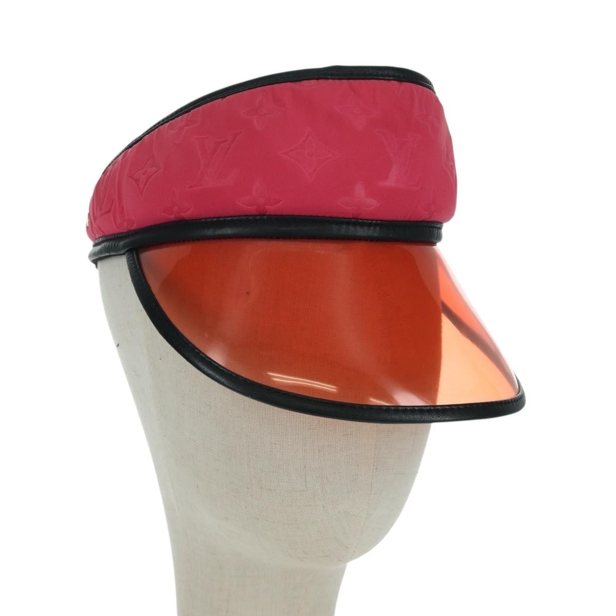 LOUIS VUITTON Monogram Sun Visor Pink LV Auth LNZ848V | eBay