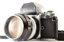 Nikon F2 Photomic Silver Film Camera DP-1 /P 105mm f2.5 MF Lens Near Mint 4381