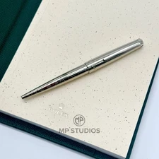 Rolex Silver Scribe Platinum Wave Cut Pen AD VIP Gift